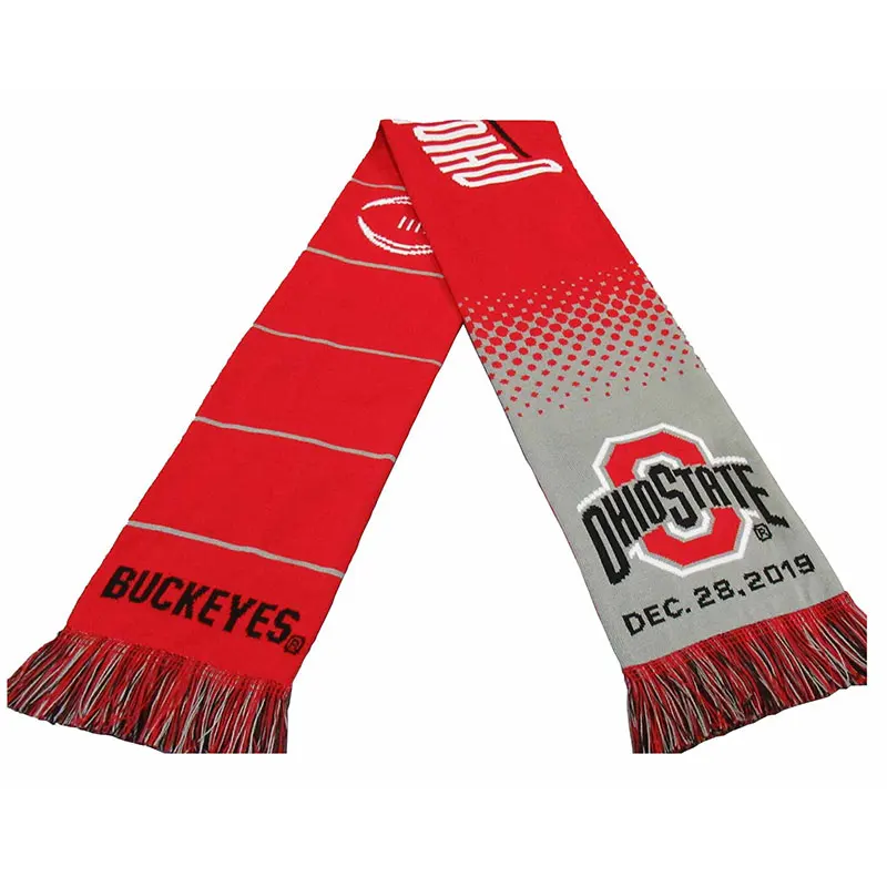2024 Wholesale World Championship Cup European Cup Scarf Sports Knitted Jacquard Fans Scarf Scarves for Football Soccer Team Fan