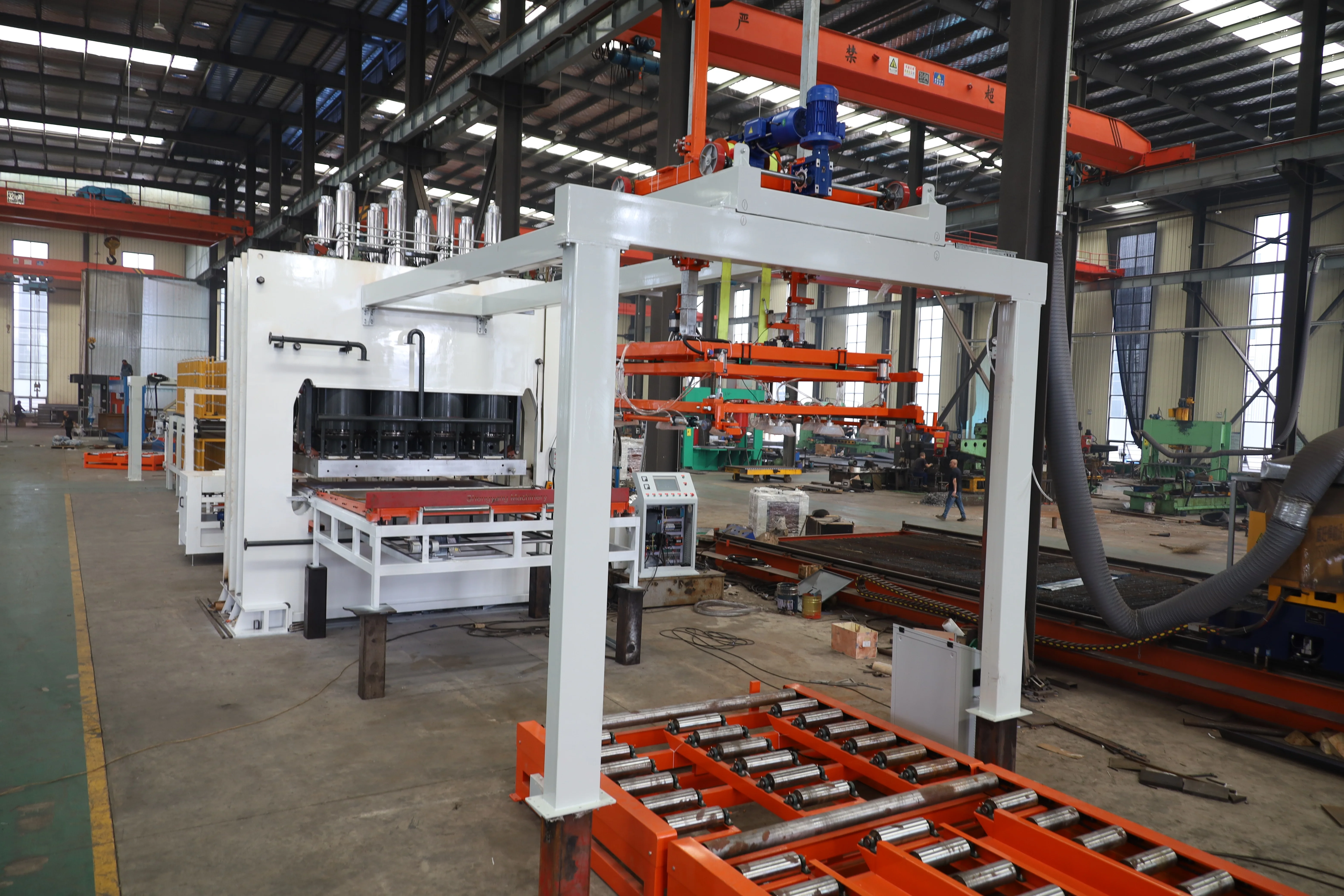 Short Cycle Melamine Laminating Hot Press Machine / MDF Laminating Machine