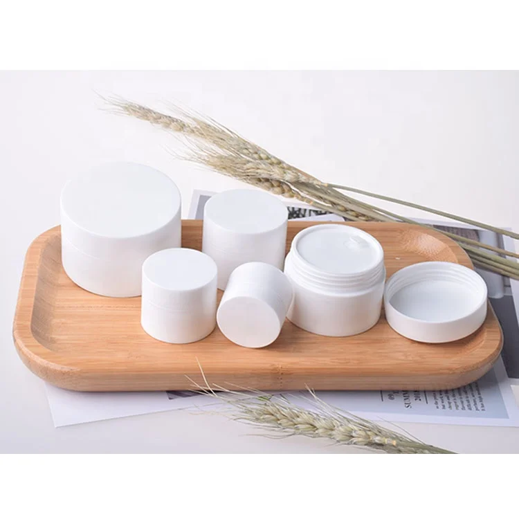 20g 50g 100g 150g 250g white cosmetic jars plastic 100ml pp cream body jars cosmetic containers