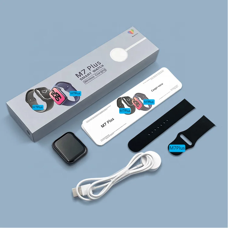 2022 New fashion Series 7 M7Plus Smartwatch bracelet 1.82 Inch Full Touch Screen Custom Wallpaper android io Smart Watch M7 Plus