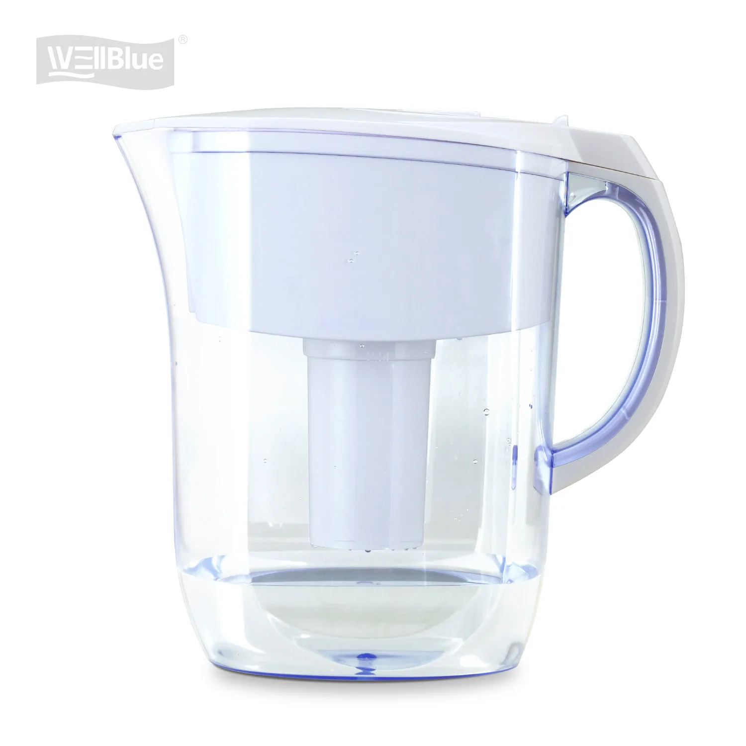 Wellblue 3.8L Certificate BPA Free Alkaline 7stage water filter purifier mineral water pitcher