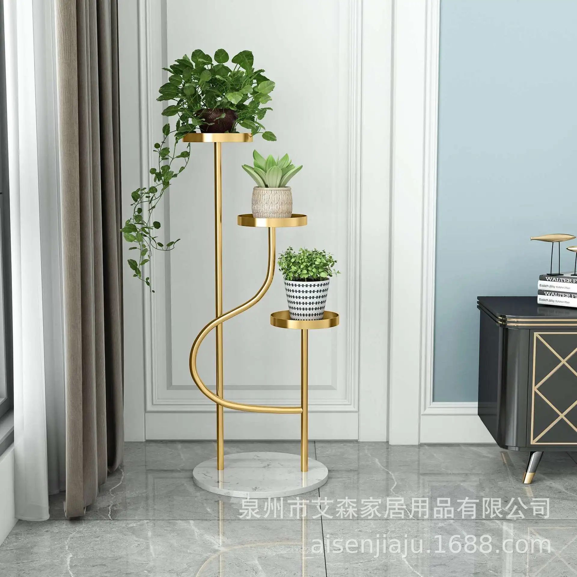 Flower Stand Marble Ladder 2 3 Tier Wedding Indoor Shelf Holder Metal Tall Gold Display Designs Planter Pot Plant Flower Stand
