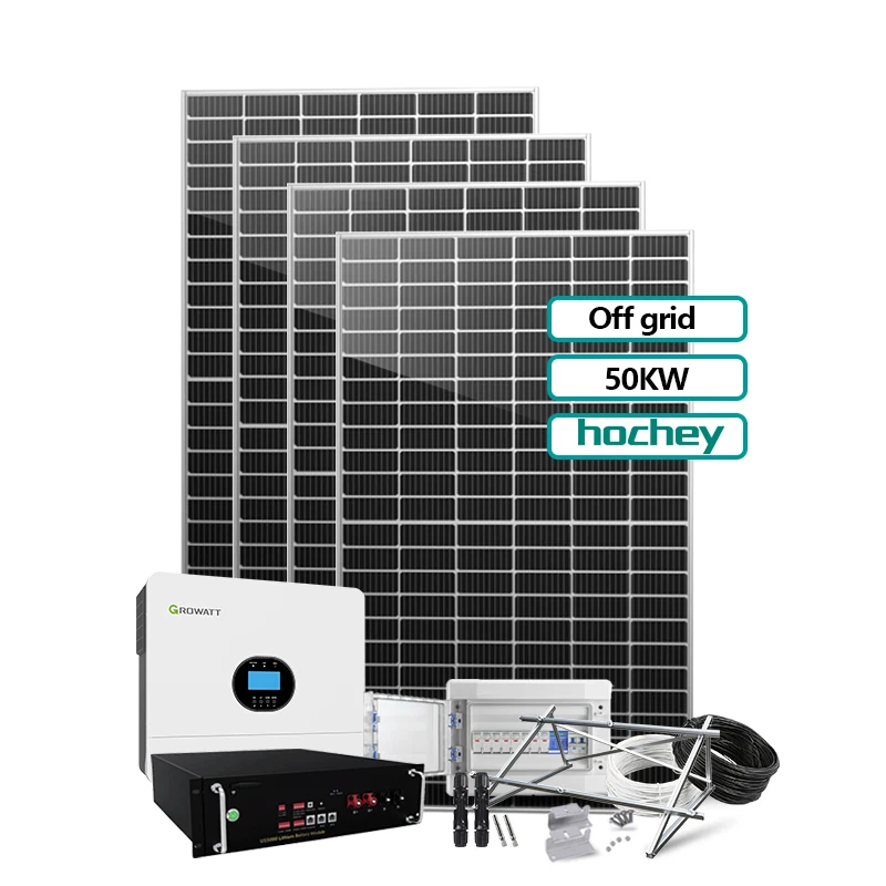 Solar Power Station Hochey 50KW Solar Off Grid Energy System 20KW House Full Set 100KW Kit Storage With Solar Energy System