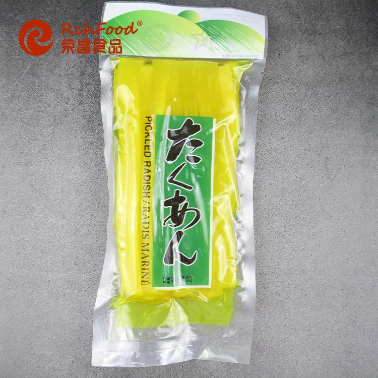 Best selling slice yellow pickled radish