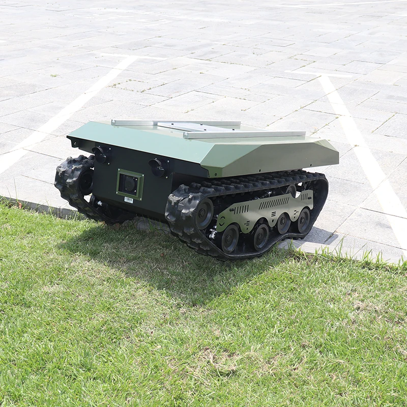 Hot-selling electric all-terrain rubber tracked vehicle for industrial use tank robot chassis TINS-13