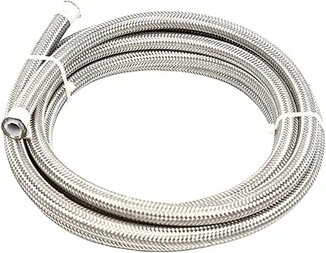 Stainless steel 304 flexible braided ptfe convoluted hose for oil purpose