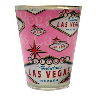 Las Vegas souvenir bar decorate custom shot glass