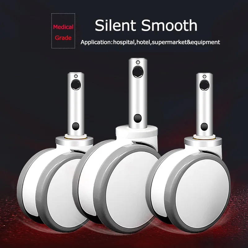 Ролик с центральным управлением, для больничных кроватей, двухколесный, 5/6 дюймов