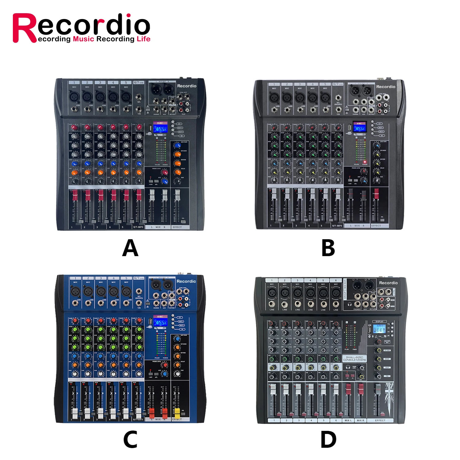 GAX-CT6 6Ch Dj Usb Mixer With Low Price