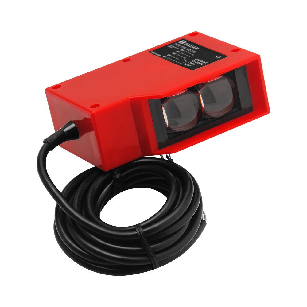 Vehicle 12V 24V Automatic Sensor Reflective Photoelectric Diffuse Reflection Distance Photoelectric Sensor