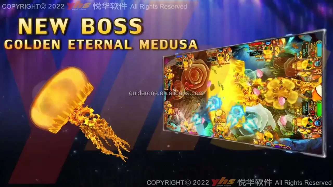 New Design Customized 2 Player 32 Inch Screen Fishing Game Software Machine Golden City