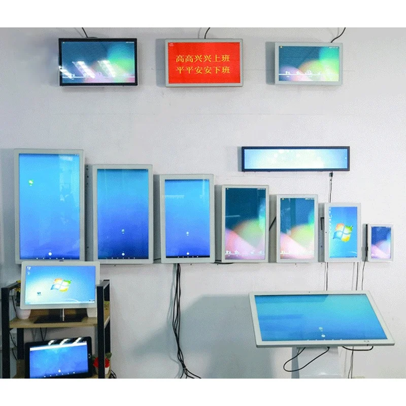 10/12/14/15.6/18.5/21.5/27/32/43/50/55/65/75/86/98inch LCD digital signage Advertising machine signage for restaurants hotels