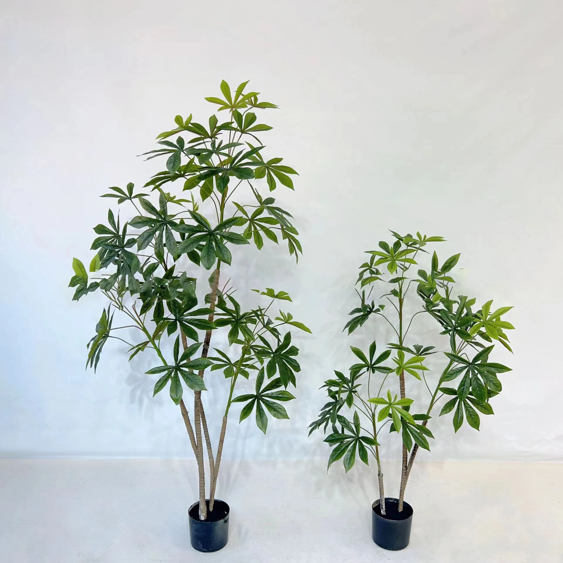 Fengshui Fake Money Tree Indoor Faux Potted Plants Artificial Pachira Tree Good Luck Gift Fortune for Home Office Decor