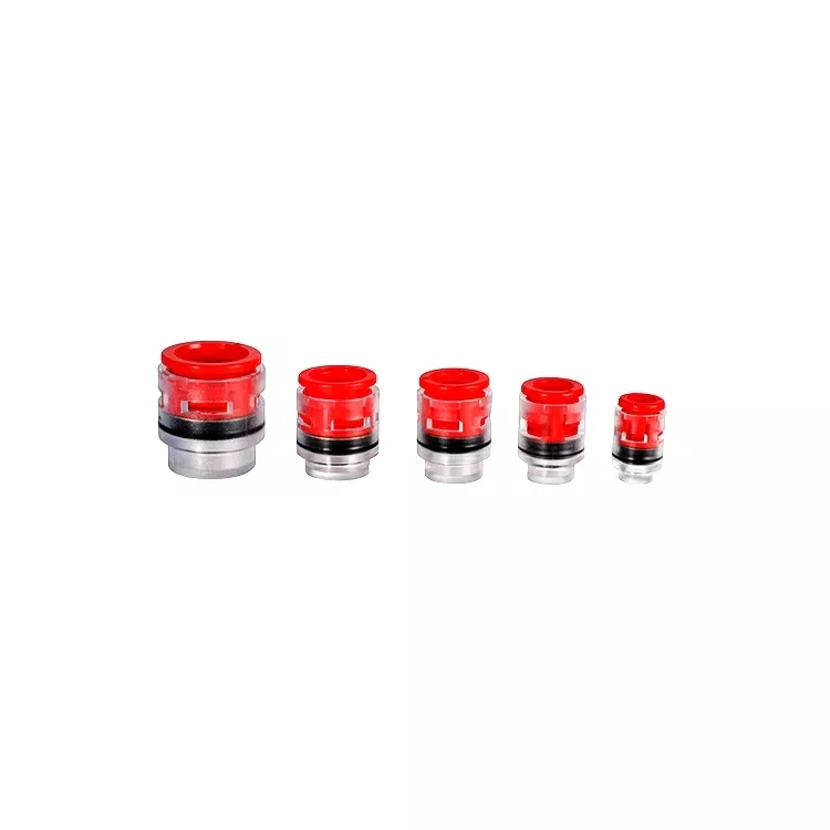 Red seal microduct fittings pipe plug easy observe transparent plastic end stop connector