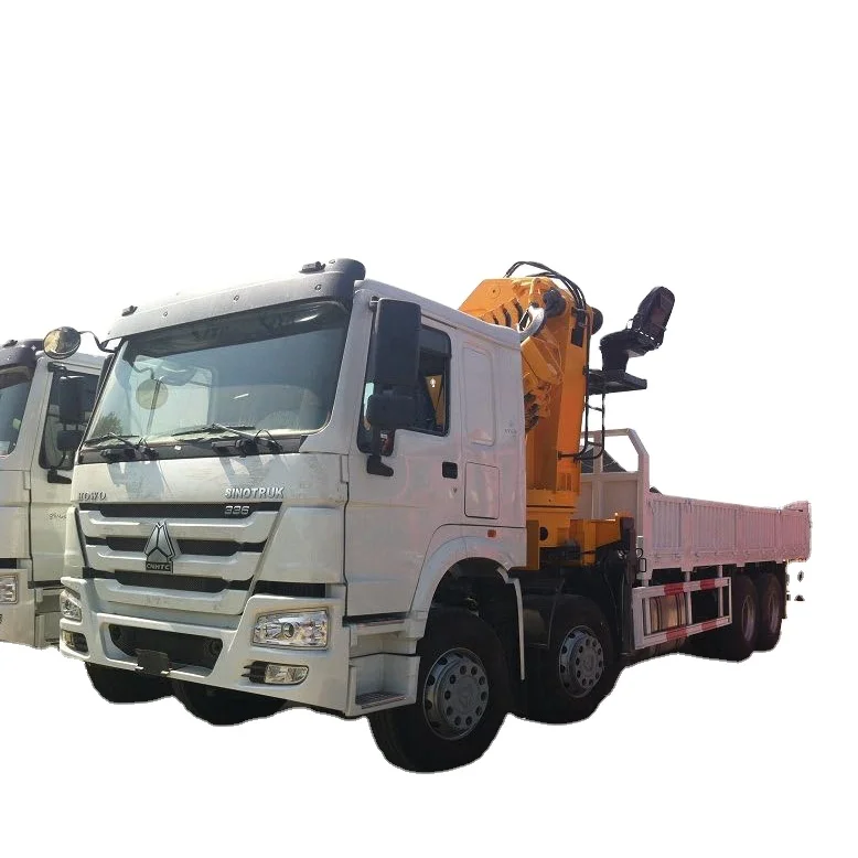 Грузовой автомобиль SINOTRUK HOWO 4x2 6x4 8x4 с 2 3 4 6 8 10 12 16 20 25 30 тонный подъемный кран креплениями