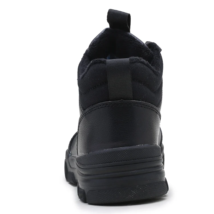 Custom In stock fashion keep warm in winter rubber sole antistatic industrial protective lightweight steel toe safety work shoes