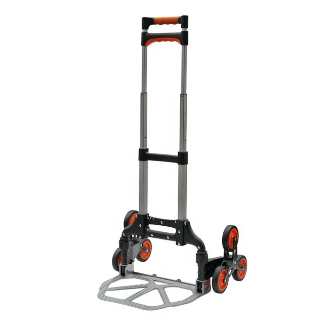 Folding Shopping Trolley 6 Wheels Stair Climbing Trolley