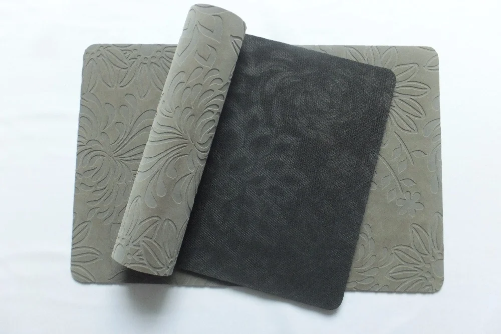 anti-slip flocking rubber floor mat protective stair mat neoprene rubber base microfibre nylon kitchen living room door mat