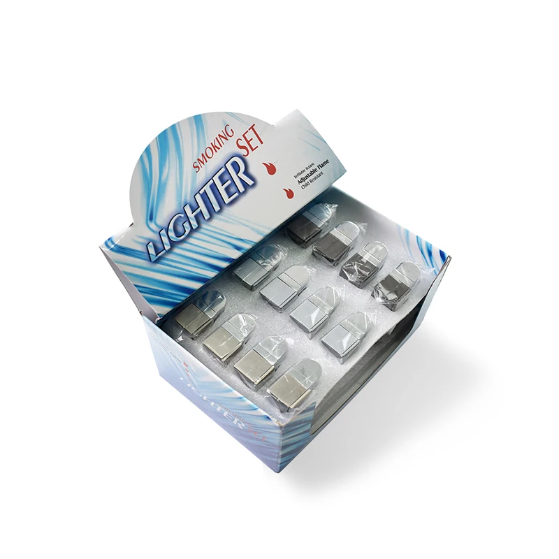 Wholesale JIJU Custom LOGO Smoking Lighter Metal Portable All in one Folding Smoking Pipe and Lighter