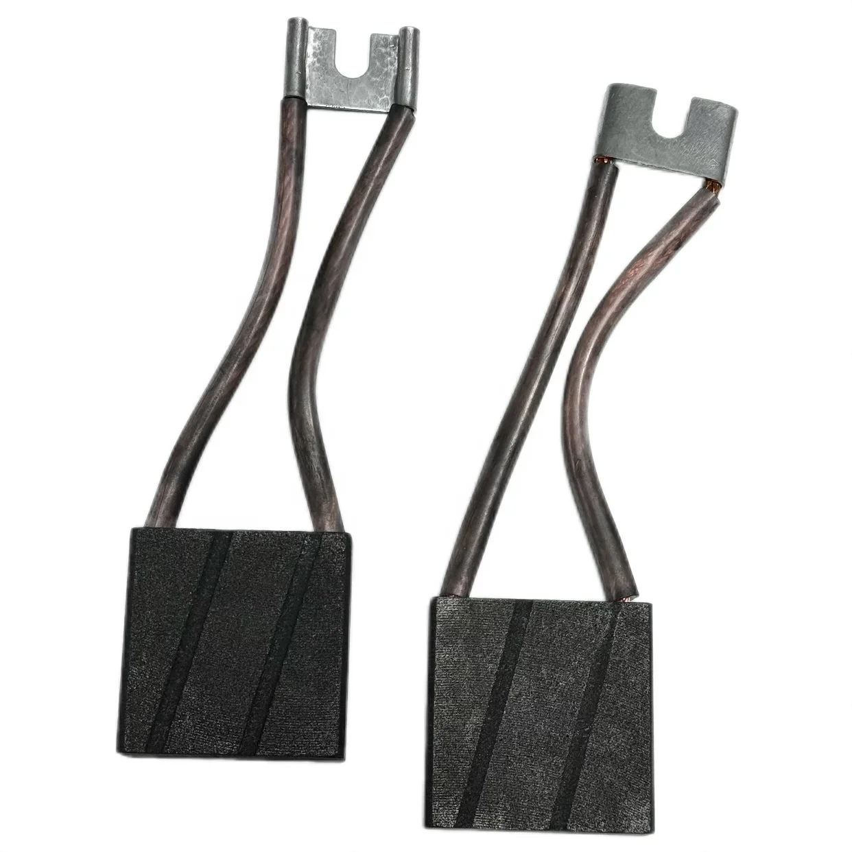 2 Wires 0009718158 Graphite Carbon Brush 12.5*40*40 MM for Electric Forklift