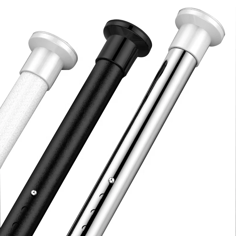 Professional supplier quality no-punching telescopic curtain rods stainless steel curtain rod