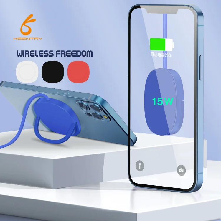 2023 Top Magnet Dual Wireless Charger 15W 2 In 1 Magnetic Duo Wireless Charger Station For Iphone 12 Apple Watch Fast Charger