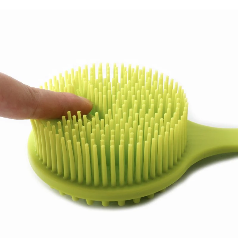 Natural Body Back Cleaning shower brush Exfoliating silicone massage bath body brush