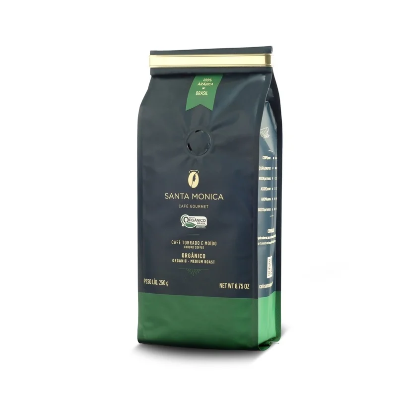 Ground Coffee Organic Special Selected 250g SANTA MONICA Gourmet Brazilian Coffee 100% arabica coffee