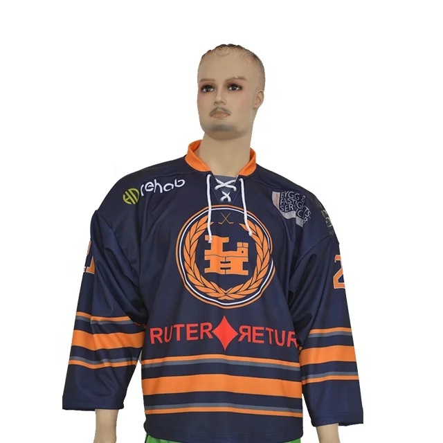 OEM design pattern funny hockey uniform personalized custom team logo embroidery hockey uniform