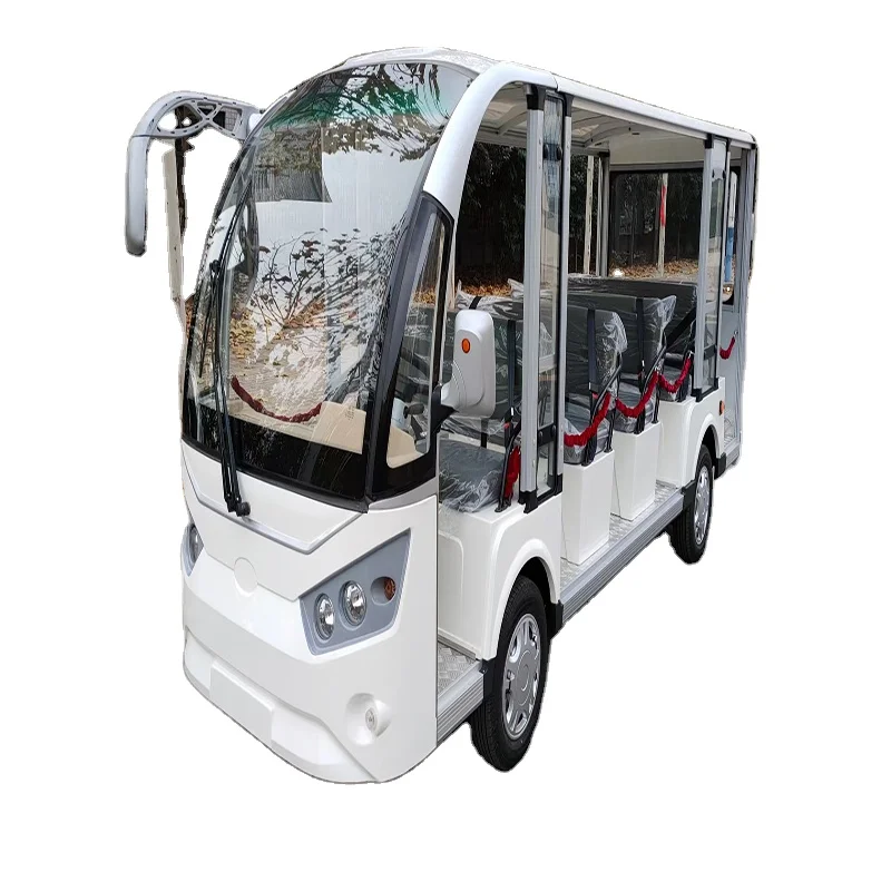 Electric sightseeing bus long-term supply 14 seats open tour bus campus bus quality assurance LM-GD14A