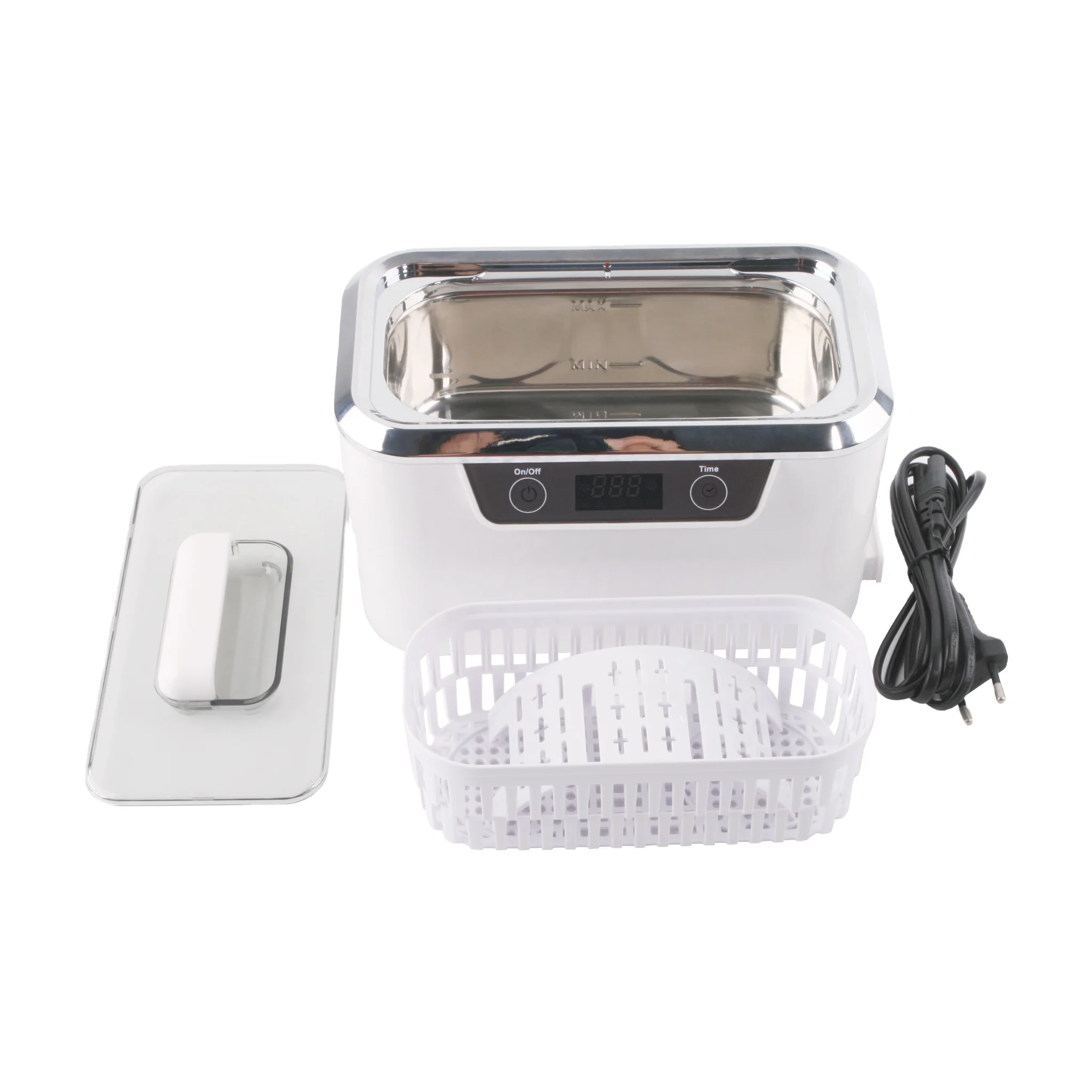 Профессиональный Ультразвуковой очиститель ювелирных изделий с цифровым таймером для очков, колец, монет