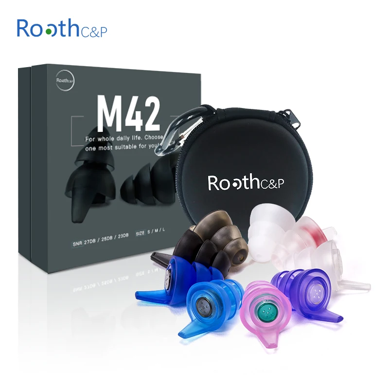 Aluminum Tube for Earplug high fidelity earplugs And Comfortable Custom Noise reduction ear plugs Reusable Silicone Earplugs