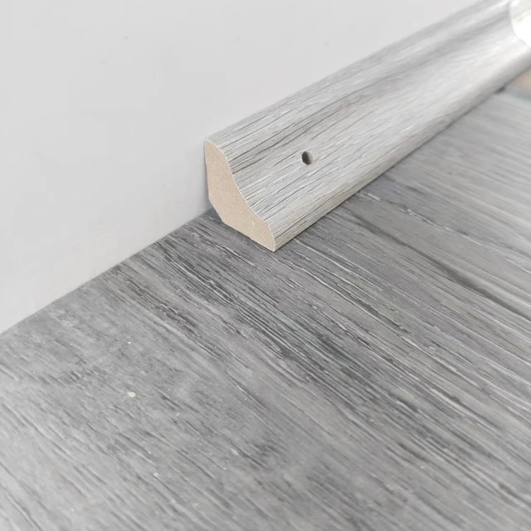 White Primed MDF Skirting Board Baseboard Molding Types For Apartment