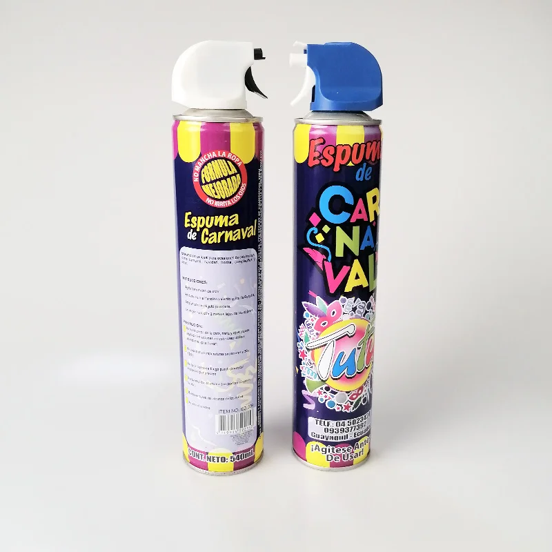 Custom 540ml Party Espuma De Nieve Carnaval Snow Foam Spray