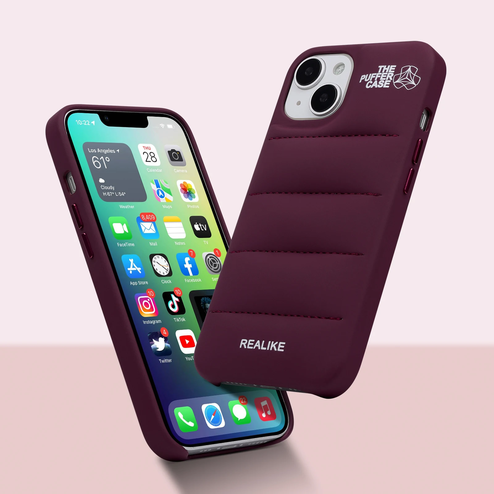 North face puffer phone case for samsung s22 ultra phone case down jacket PU cover with microfiber lining