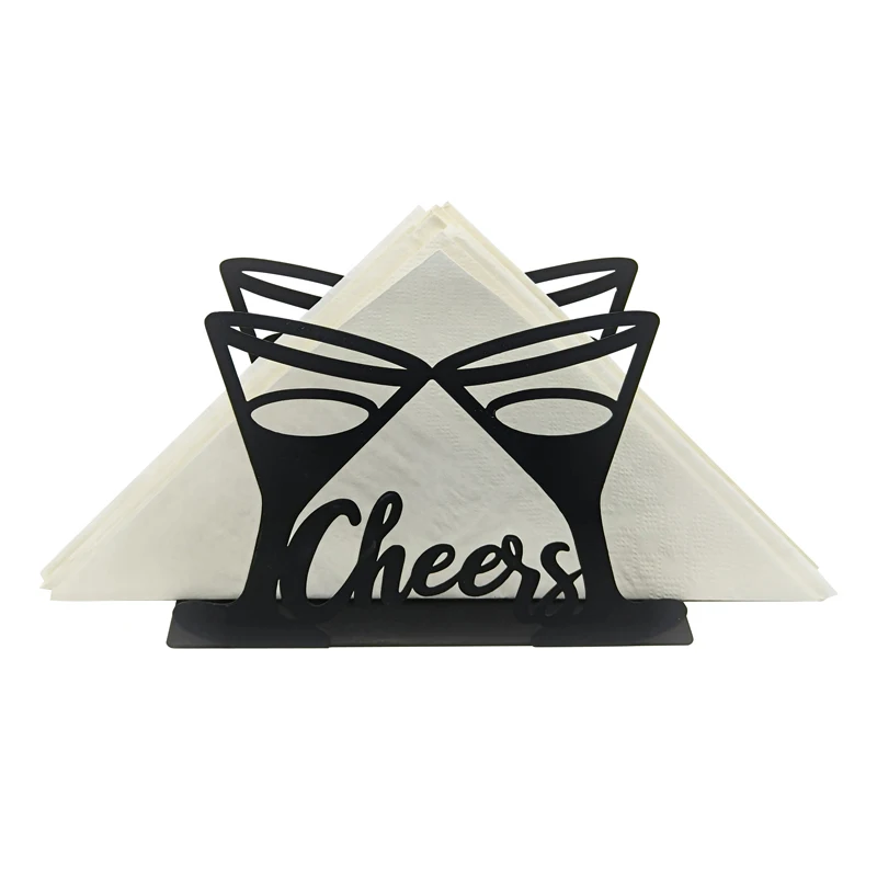 Factory Direct Sales Customized Color Creative Design Material Iron napkin Holder For Table