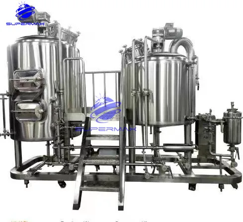 200L Small Beer Micro Brewing System Mini Beer Brewery Small Size Beer Brewing Equipment Industrial Brewery Plant