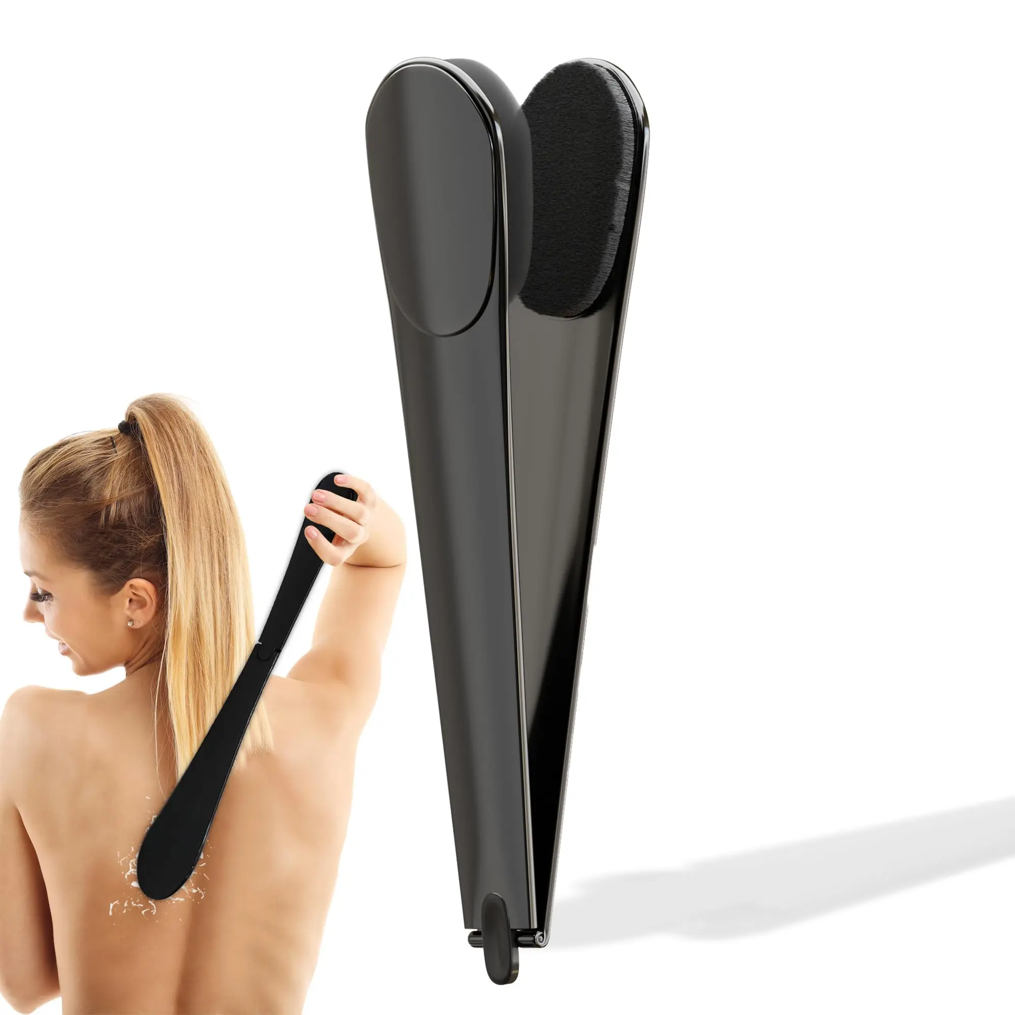 Self Tanning Lotion Applicator Lotion Scrubber Foldable Streak-Free Back Applicator For Self Tanning Sunscreen Applicator