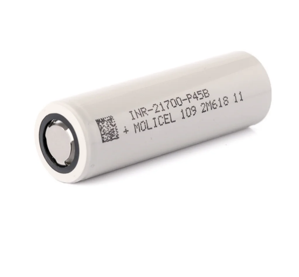 Аутентичные литиево-ионные батареи Molicel 18650 21700 P45B 4500 мАч 4.5Ah Максимальная скорость разряда 45A