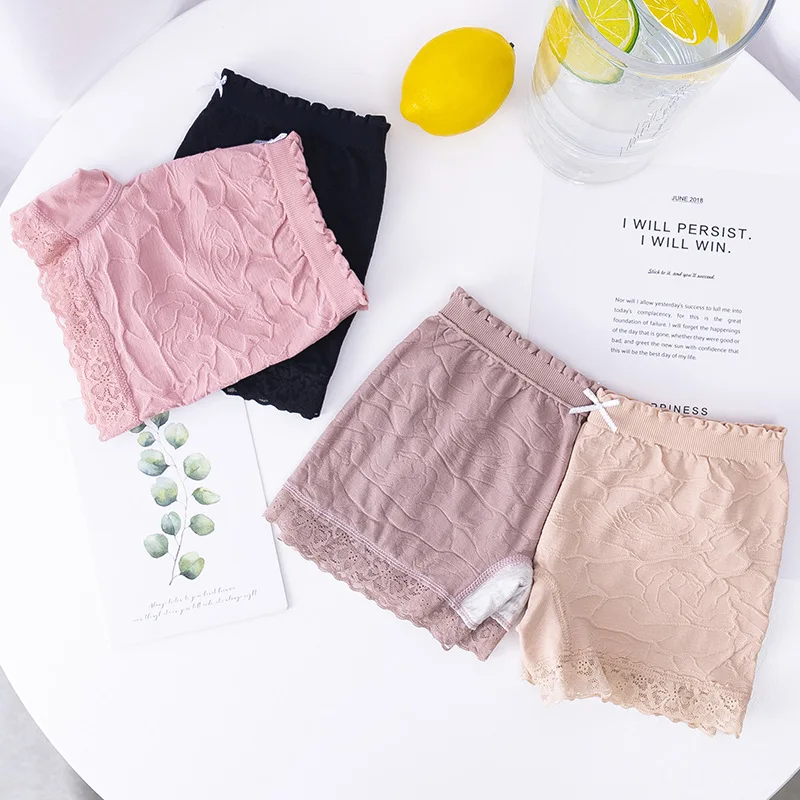 
About Amoy new seamless lace leggings safety pants Female Modal bow 