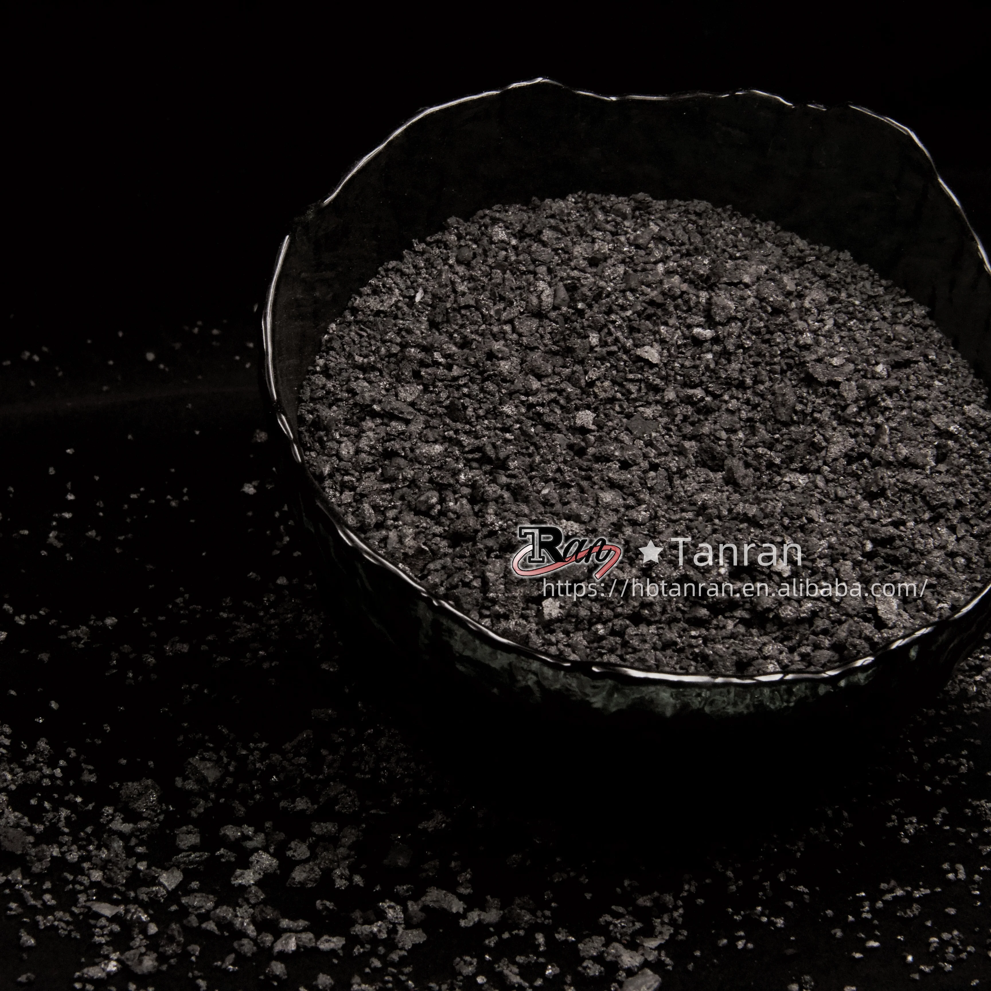 High Carbon 0.2-1mm GPC Graphite Petroleum Coke with 0.05% Max Sulfur Block and Powder Patterns for Metallurgy