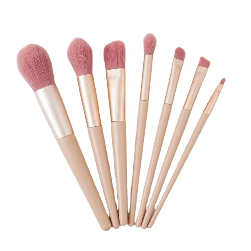 2023 makeup tools mermaid 7 pcs  brushes make up edge eyebrow brush set professional cosmetic tools set