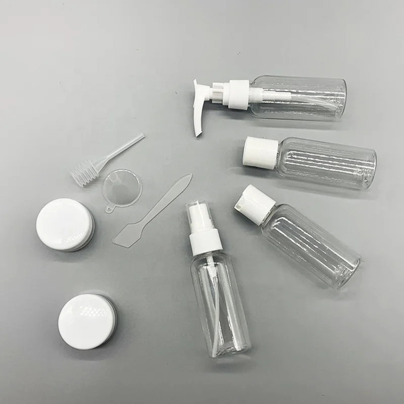 Refillable Travel Bottles Set Package Cosmetics Bottles Plastic Pressing Spray Bottle  Makeup Tools Kit For Travel Easy Carry