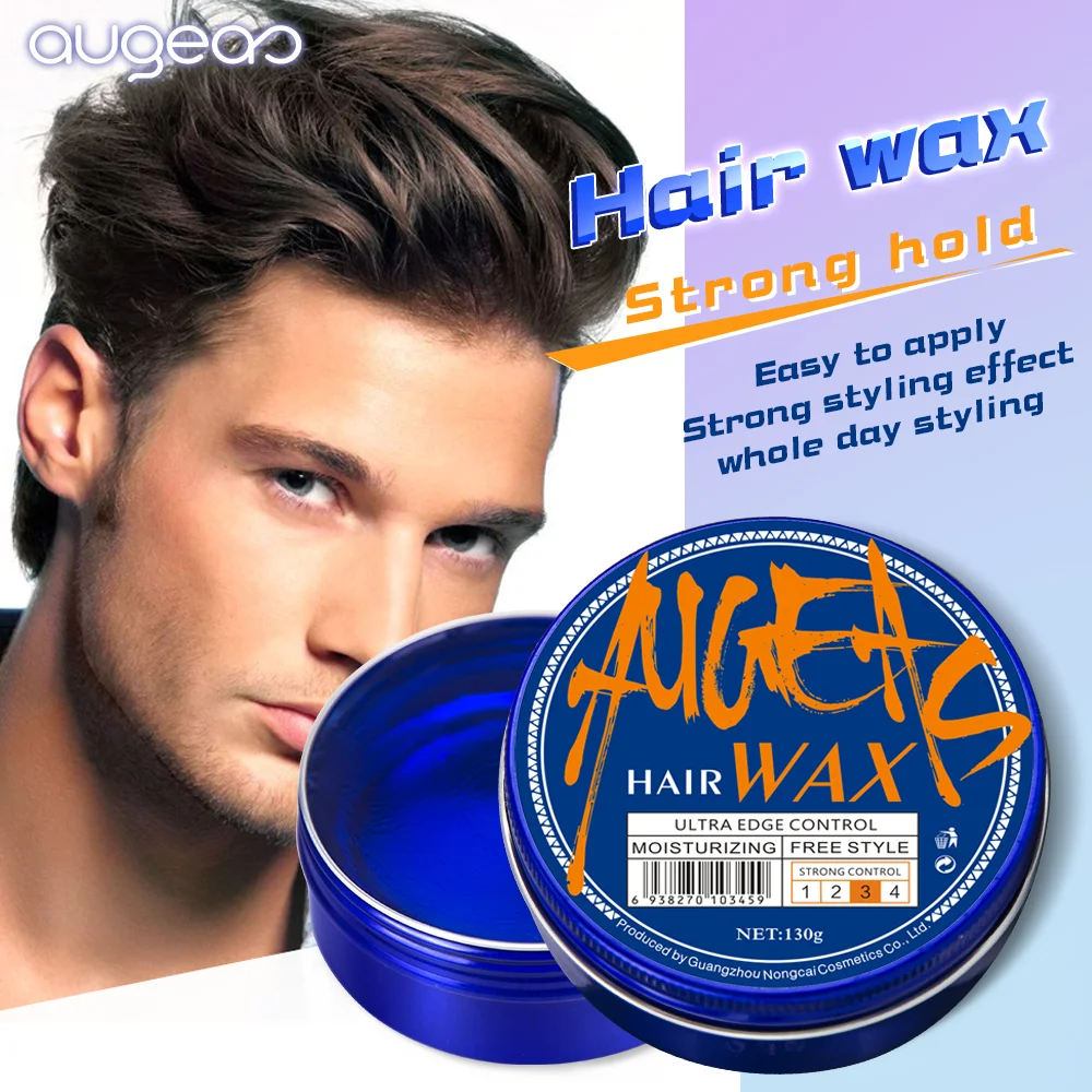 Low MOQ Hot sale Customized Color Hair Wax Strong Hold Hair Pomade Private Label hair wax gel