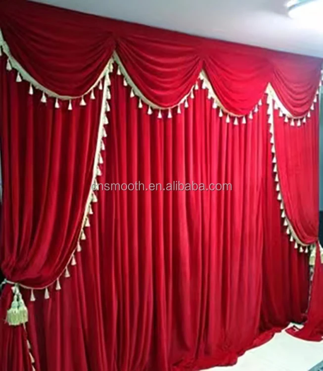 Cheap Price Wedding Velvet Drapery Backdrop Wedding Drapery Curtain  For Wedding Decoration Equipment Event