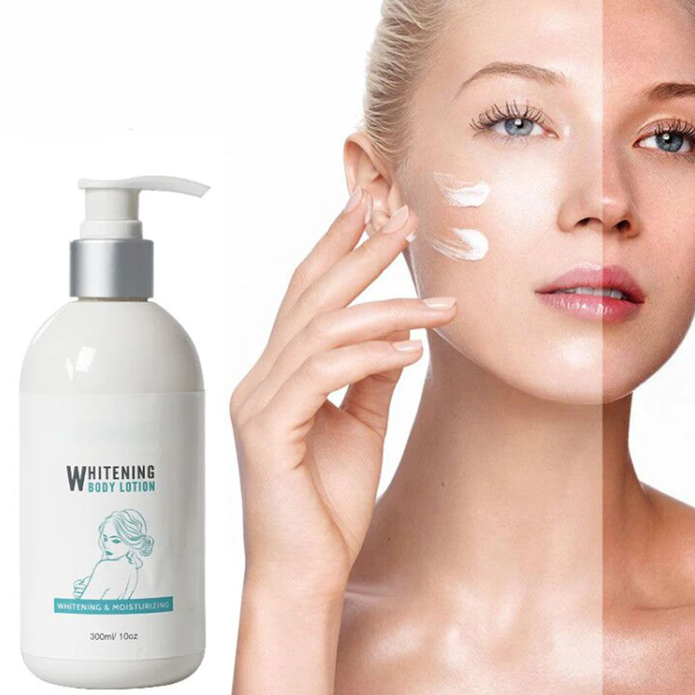OEM Fully Effective Organic Collagen Lightening Skin Whitening Body Lotion Bleaching Cream For Dark Skin