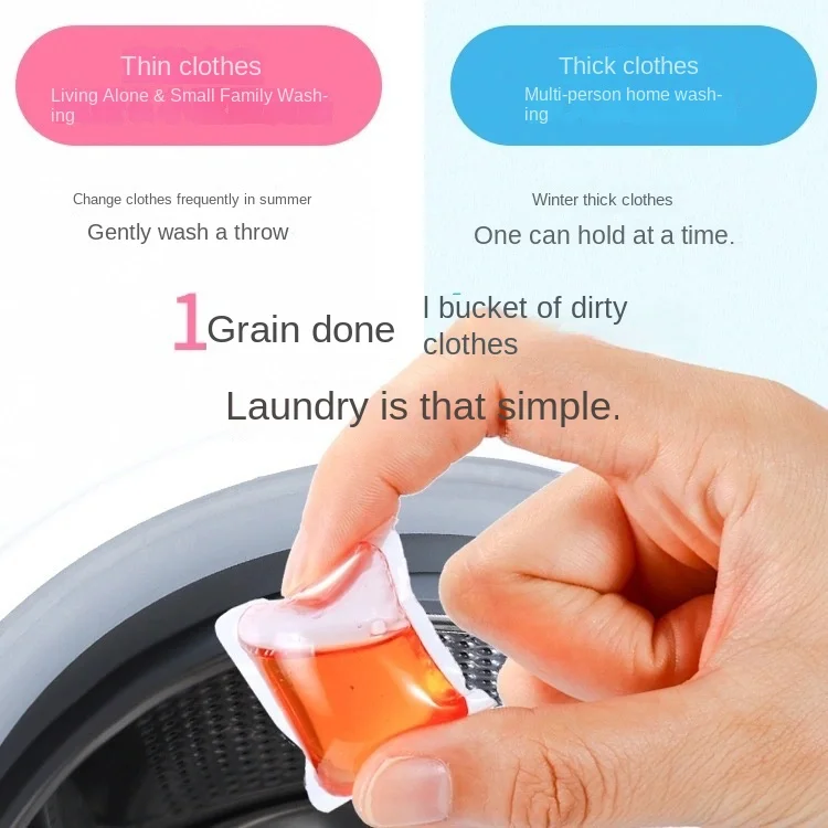 Private Label Cloth Cleanser Detergent Pods Eco-Friendly Customized Washing Detergent Laundry Oem Fragrance Detergent Beads