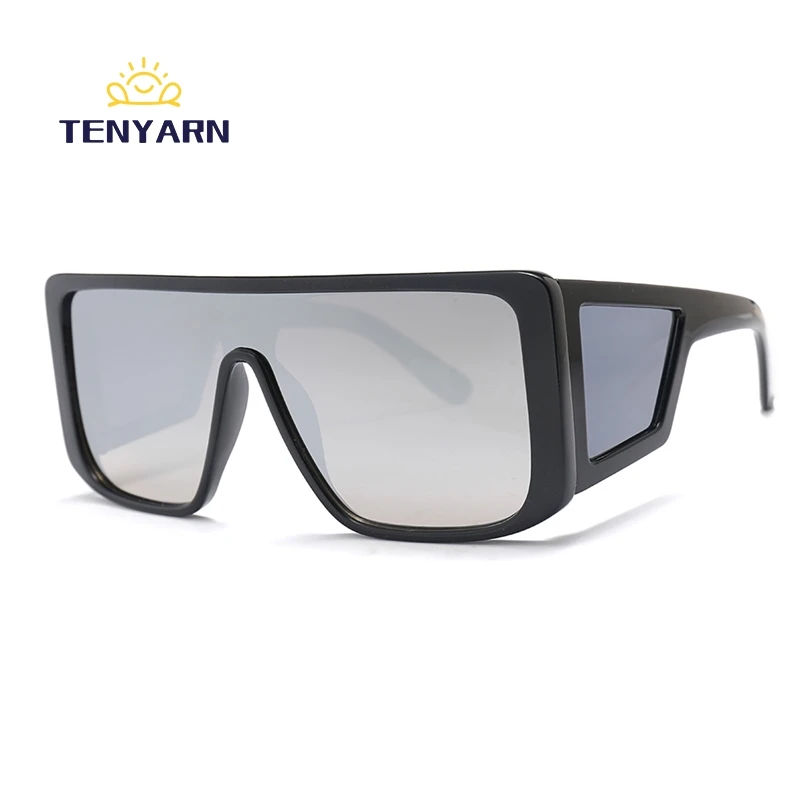 Tenyarn Fashion Plastic Gradient UV 400 Fashion Oversized Trendy Women Shades Sun Glasses Sunglasses