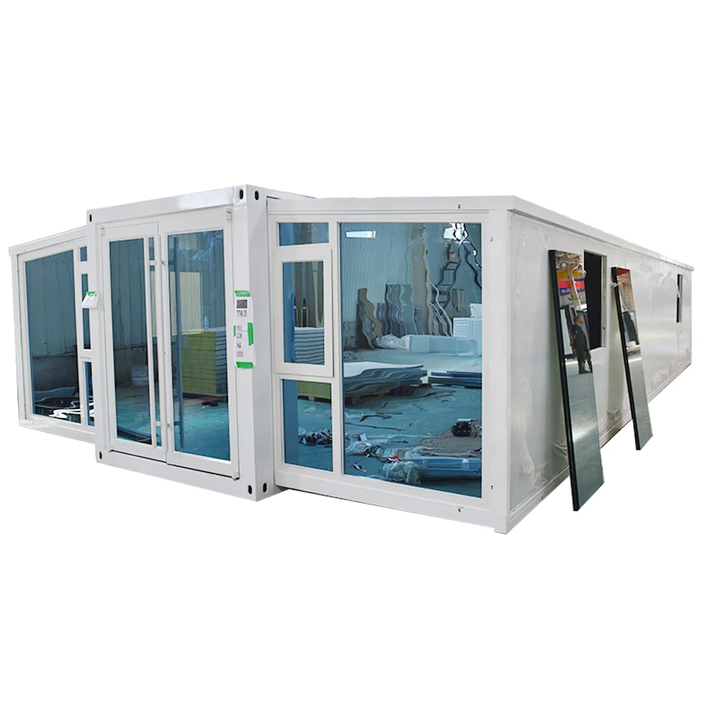 Modern design luxury 3 bedroom with bathroom 20ft 40 wholesale price rainproof expendable tiny shipping container house