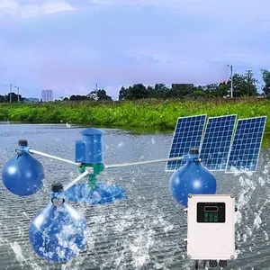 DC 96V 1500W Solar Impeller Type Aerator Solar Power Oxygenation Water Pump For Fish Pond System